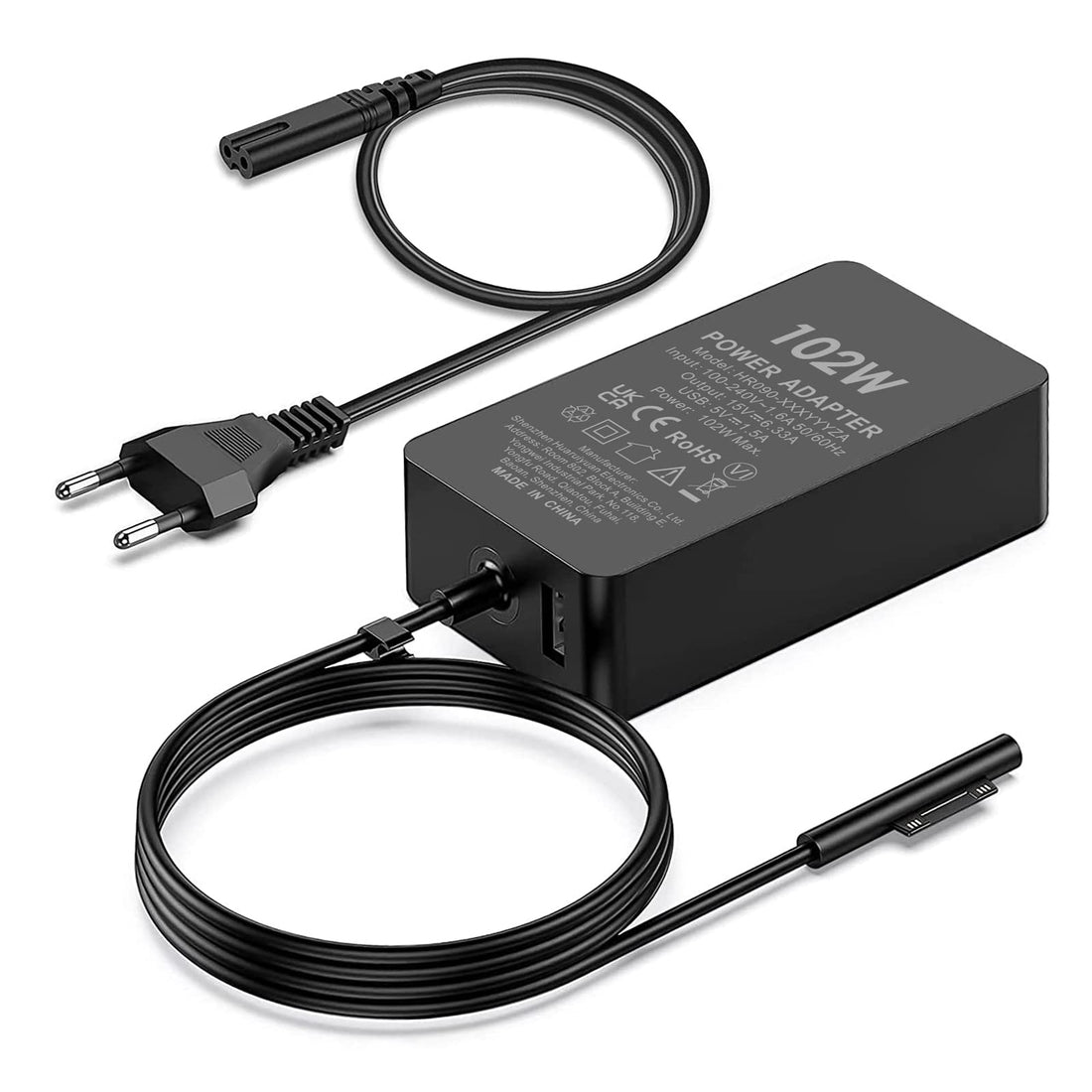 102W Surface Book Charger Power Adapter for Surface Pro Surface Book 2 3 Charger 15V 6.33A Power Supply Compatible with MS Surface Pro X 7 6 5 4 3, Surface Laptop 4 3 2 1 and Surface Go Charger