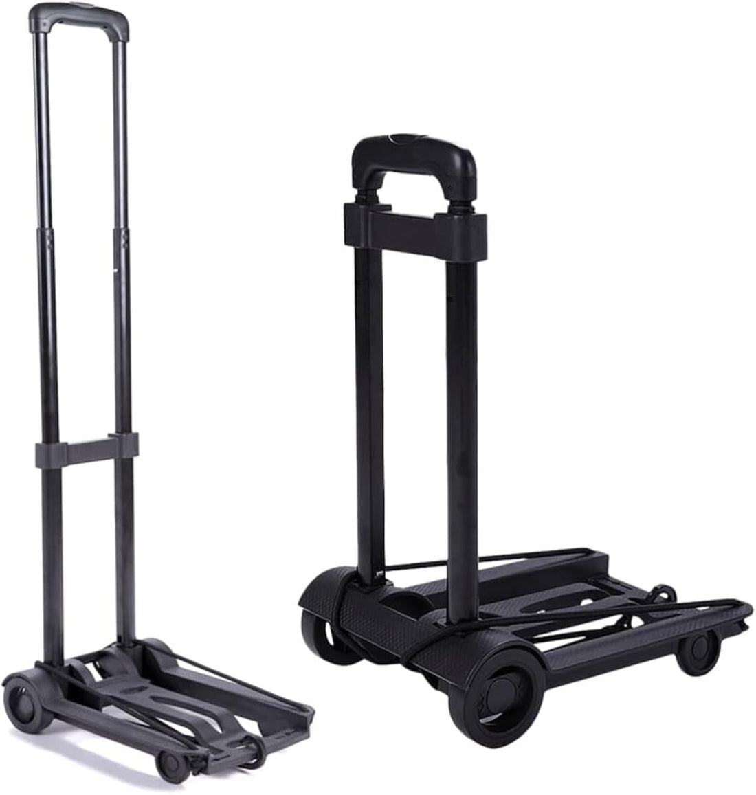 Plan A Foldable Shopping Cart Foldable Shopping Cart with Rolling Wheels, Portable Shopping Cart on Wheels for Grocery Shopping and Laundry Luggage