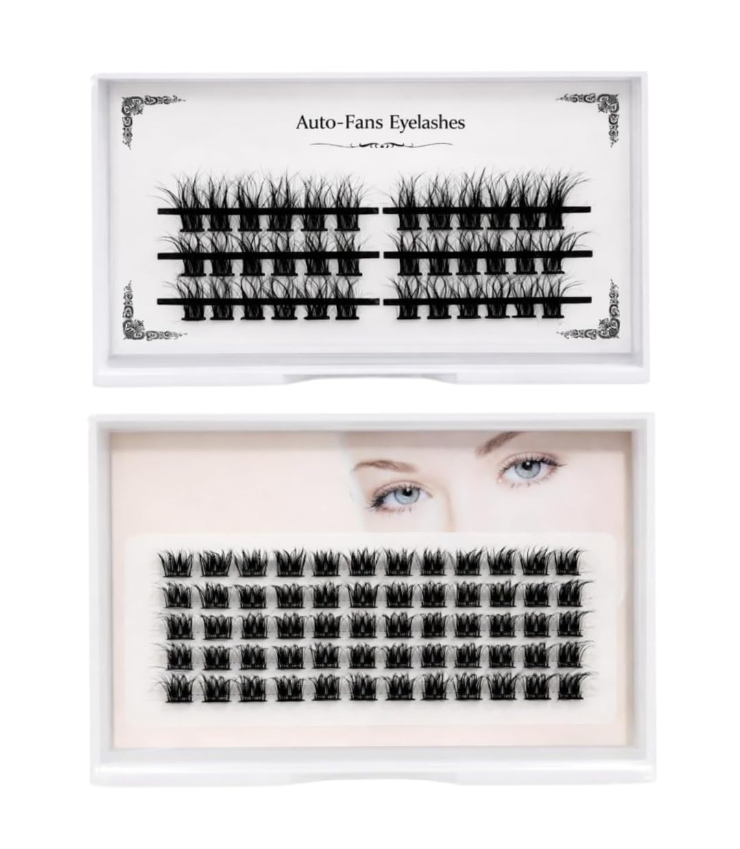 Eyelash Extensions Set One by One LC 125 Classic Individual Lashes & Curly A Light Volume Lashes, Soft Lightweight Natural Curly Lash Extensions for Salon and Home Use