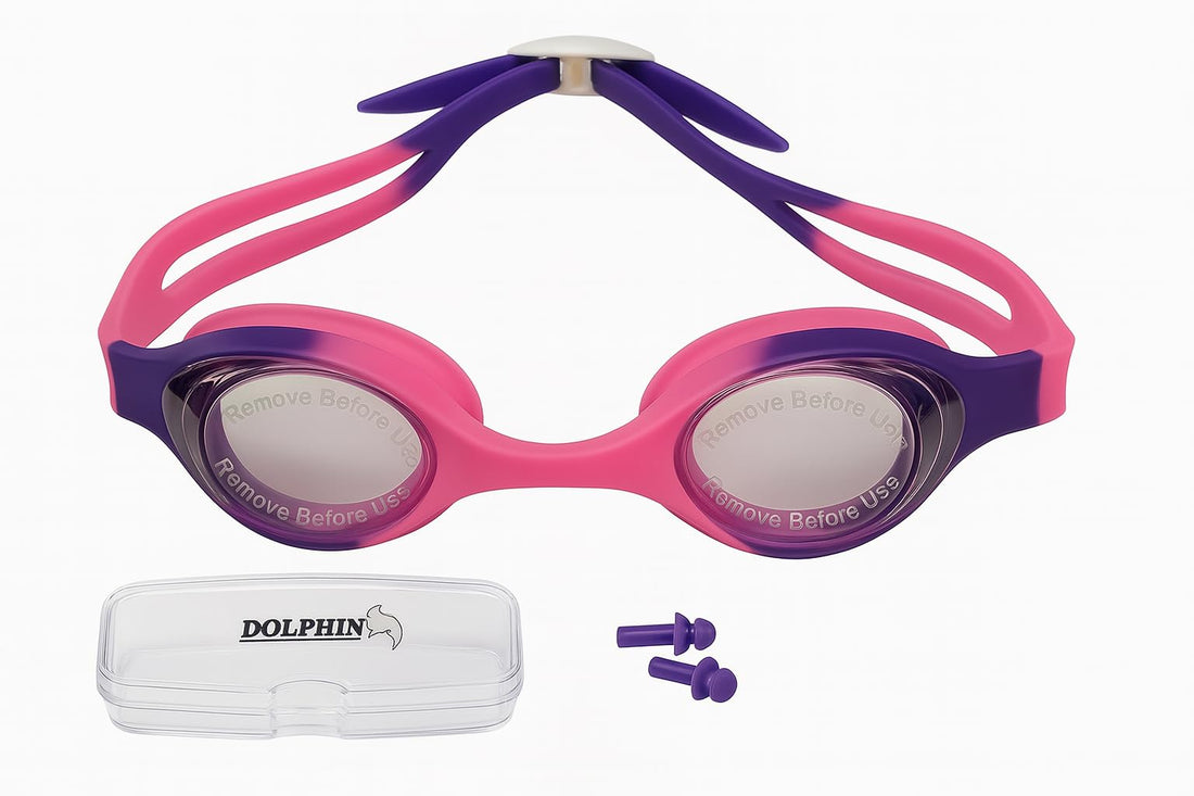 Swimming Goggles, for Boys Girls Leak-proof Anti-Fog, Silicone Strap, Optic Quality Lenses - Your Perfect Companion for Uninterrupted Swimming