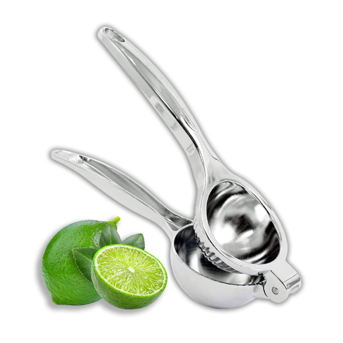 Kajal Heavy Duty (6cm x 20cm x 300g) Lime Squeezer Stainless Steel Lime Squeezer, Safe and Durable for Kitchen, Bar, Restaurants, Stainless Steel Lemon Squeezer