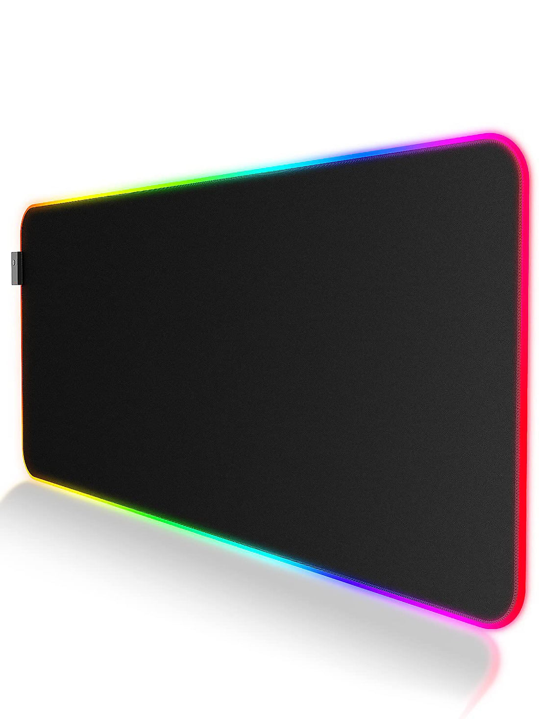 Gaming Mouse Pad, RGB Mouse Mat, 900 x 400 x 4 mm XXL Large Mousepad with 11 Lighting Modes 7 LED Colors, Mousemat for Desk, Waterproof Fabric Surface, Non-Slip Rubber Base for PC Laptop Keyboard