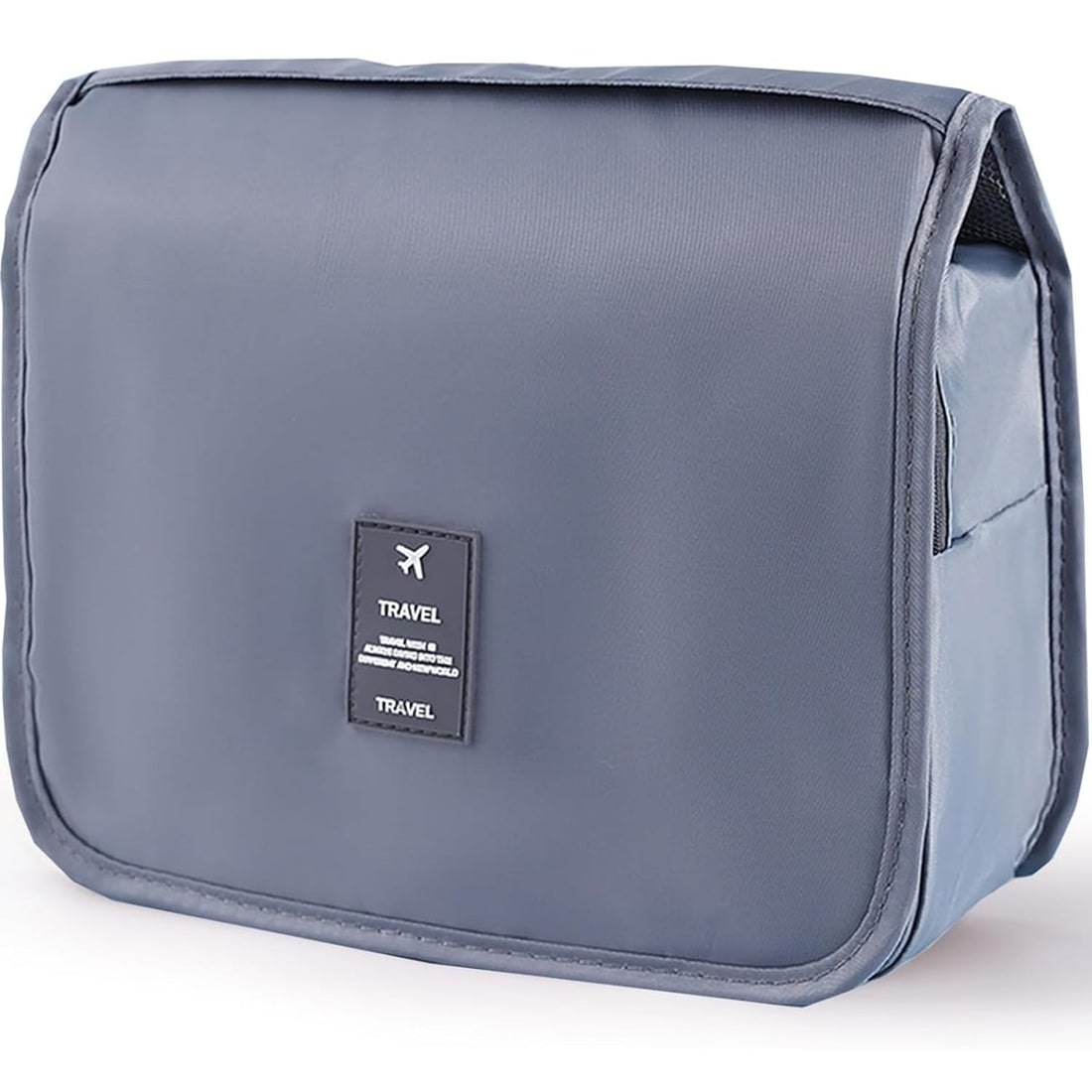 Hanging Toiletry Bag Travel Cosmetic Bag Waterproof Makeup Bag, Large Capacity Toiletry Bag with Hook Cosmetic Bag with 3 Drawstring Organizer Bags Storage Bag (Grey)