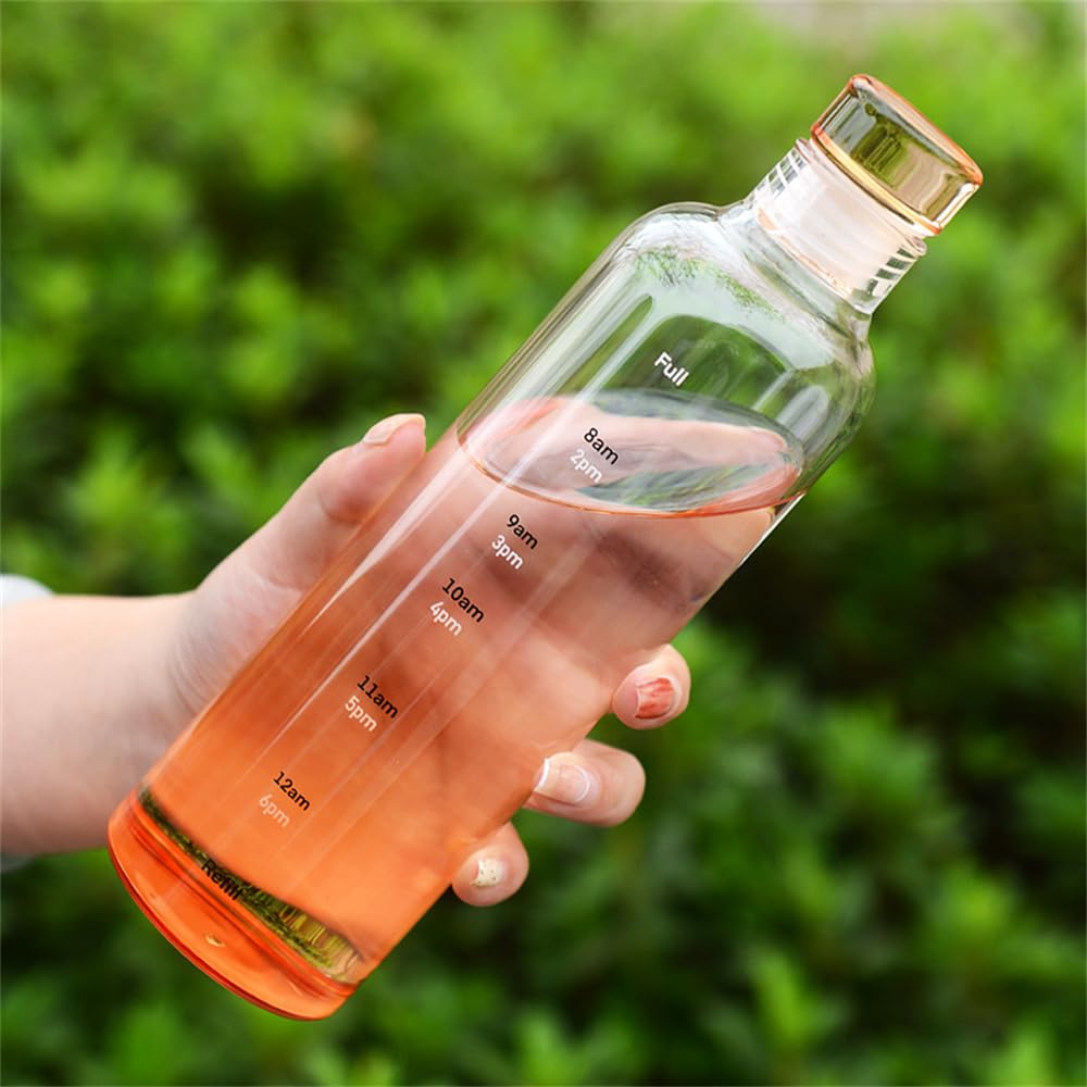 500ml Water Bottle Reusable Plastic Sports Drink Outdoor Bottle (Gold)