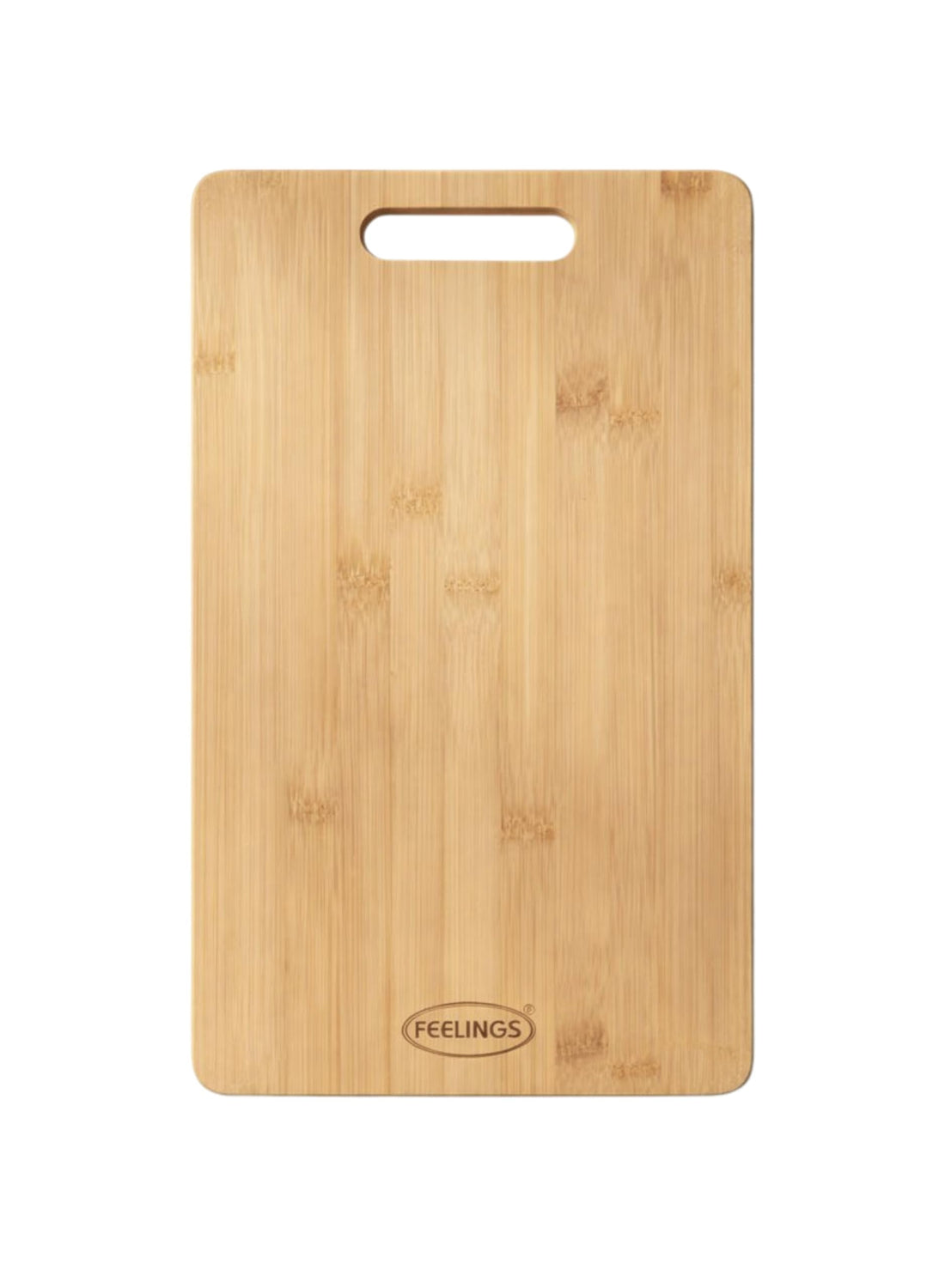 FEELINGS Wooden Cutting Board – Durable Kitchen Chopping Board for Food Prep & Serving (34x24 cm.)