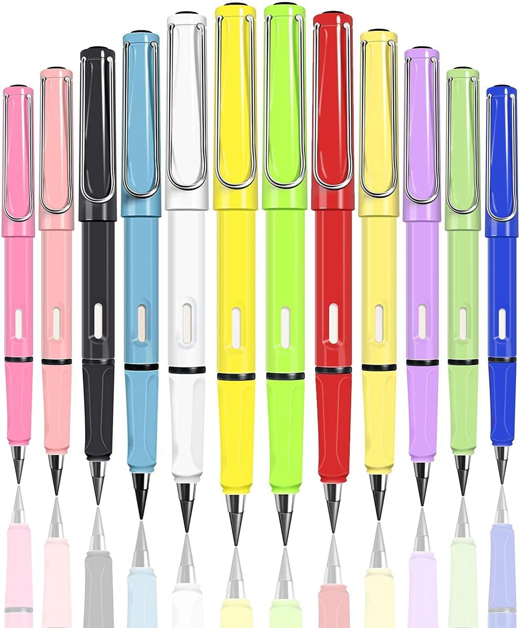 INFINITY-Plus Permanent Pencil with Ultra Compact Erasable Graphite Writing Tip, Permanent Pencil for Students, Designers and Painters with Built-in Eraser (Pink)