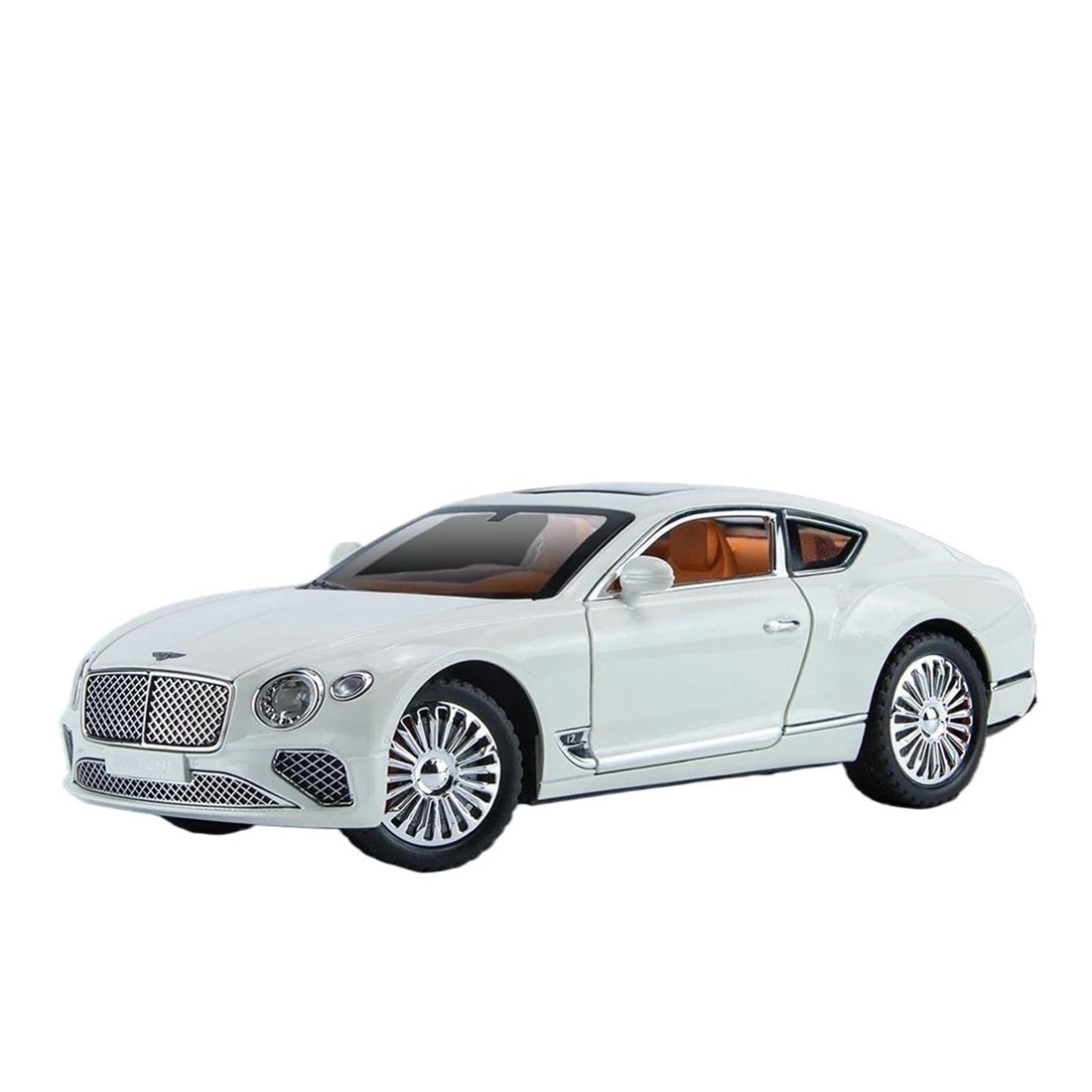 Voiture moulée sous pression à l’échelle 1:24 pour Bentley Continental GT Simulation modèle de voiture en métal moulé sous pression lumière sonore retirer modèle de voiture Modèle de véhicule de colle