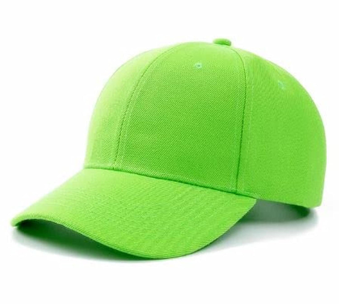 Plain Baseball Cap For Unisex With Snap Closure
