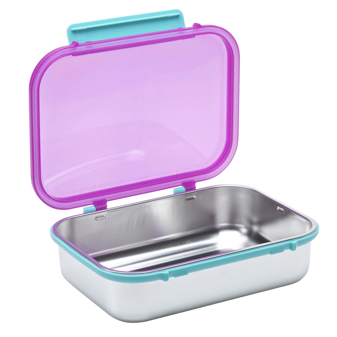 Smash STAINLESS STEEL Lunch Box HINGED BENTO 1.8L Purple