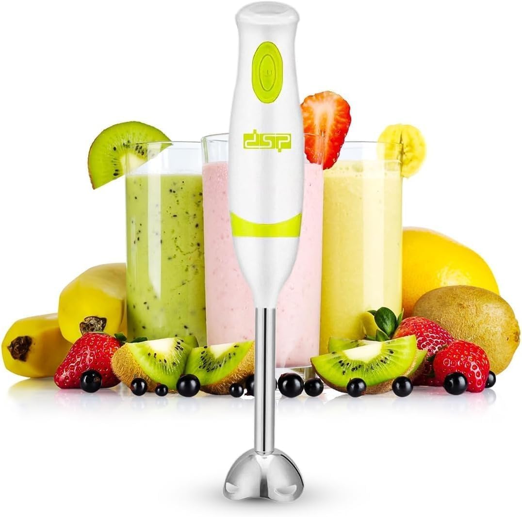 Hand Blender 200w Electric Stick Mixer Immersion Blender with Copper Motor Model 5415 Single Speed Detachable Stainless Steel Rod and Blade, KM1072