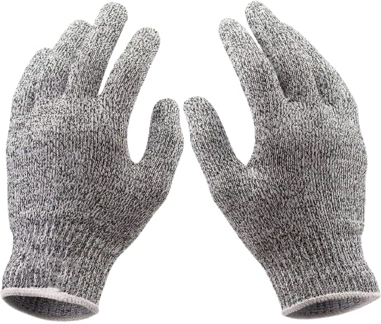 MySouq-Store (2pcs) Cut Resistant Gloves, Food Grade Level 5 Protection, Safety Kitchen Cuts Gloves for Oyster Shucking, Fish Fillet Processing, Mandolin Slicing, Meat Cutting and Wood Carving