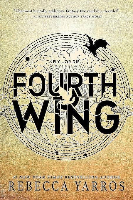 Fourth Wing by Rebecca Yarros, Paperback Novel