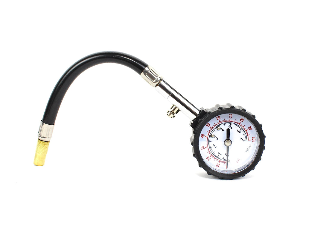 Generic Heavy Duty Tire Pressure Gauge (0-100 PSI) with Large Glow Dial, ANSI Accurate for RV, Bicycles, Cars, Trucks