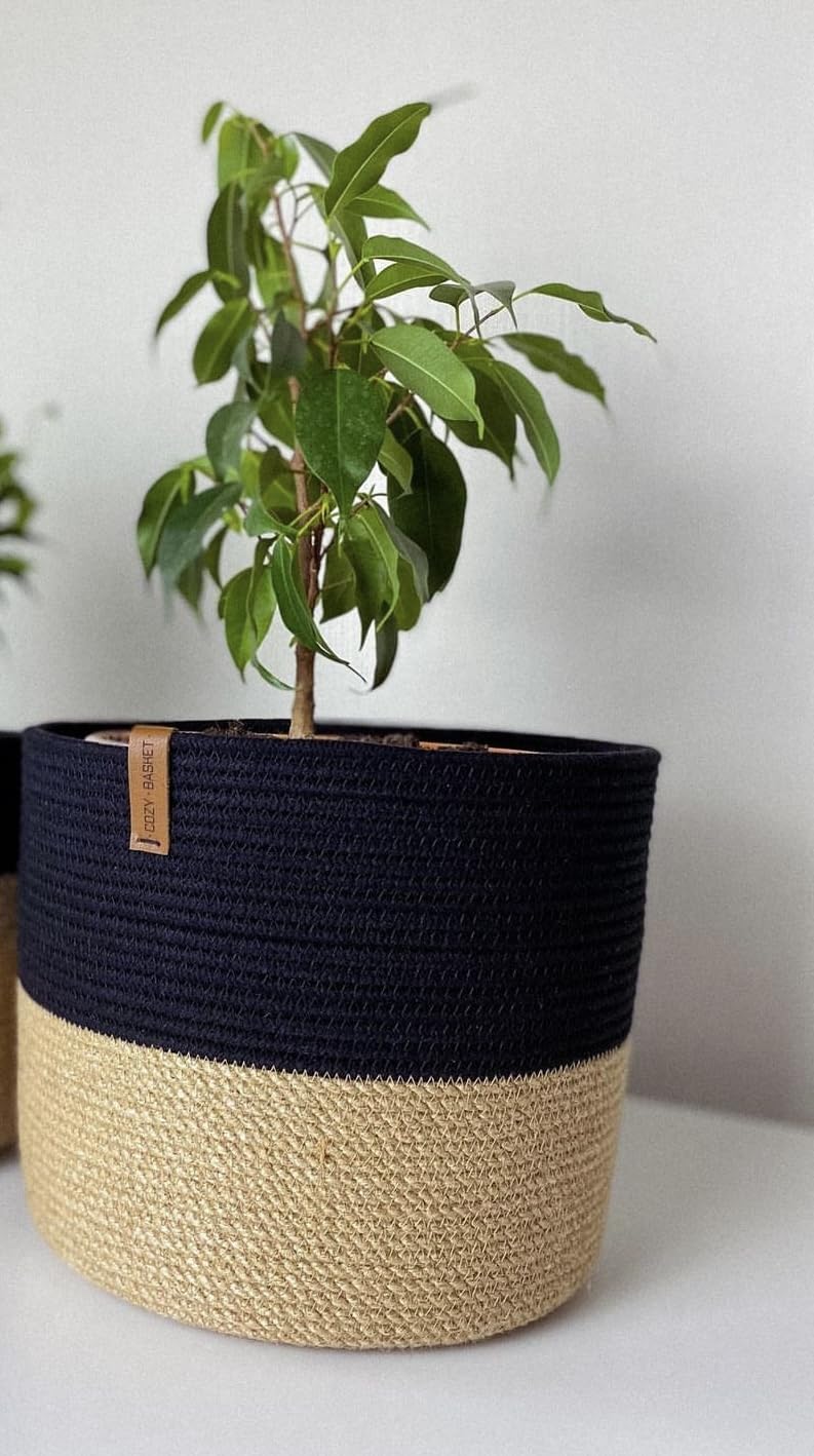 Woven It Jute Plant Pot For Indoor & Outdoor Plants,(20×20×20Cm) Can be used in Kitchen, Toilet, Living Room, Dining Room, Bed Room, Kids Room, Indoor & outdoor.