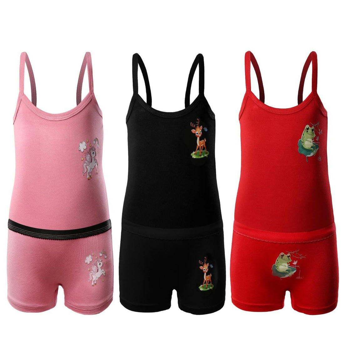 Girls Set Of 3 Top & HotShort
