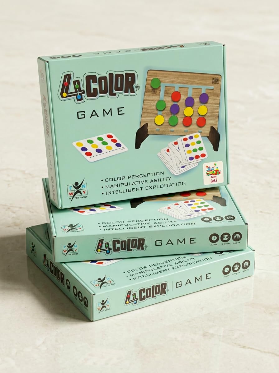 GHAZAL "4 Color Game" produced by Paki Toys, an educational game designed to develop children's skills.
