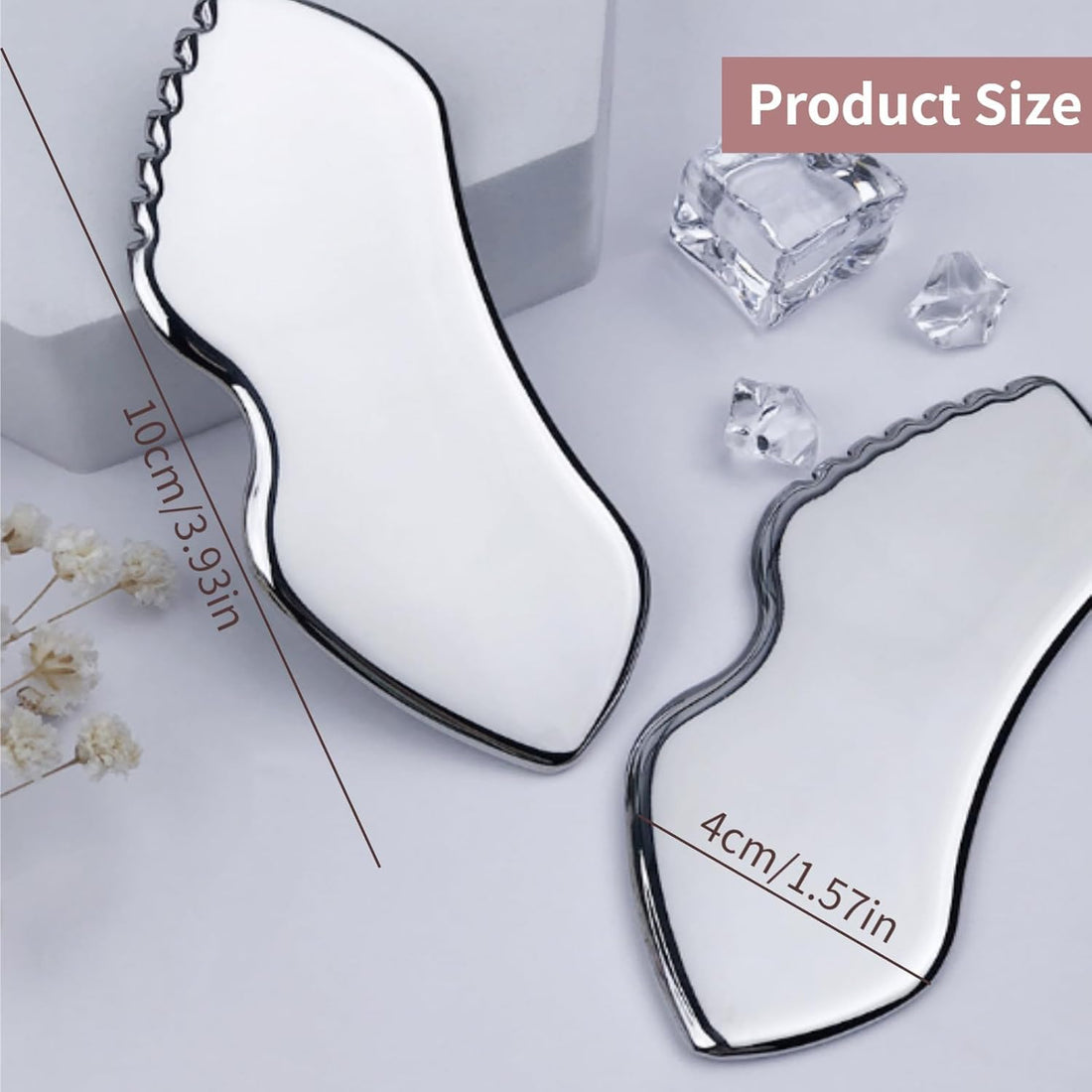 Upgraded Stainless Steel Gua Sha Tool for Face, Skin Tightening Beauty Tool for Body, Eyes, Neck