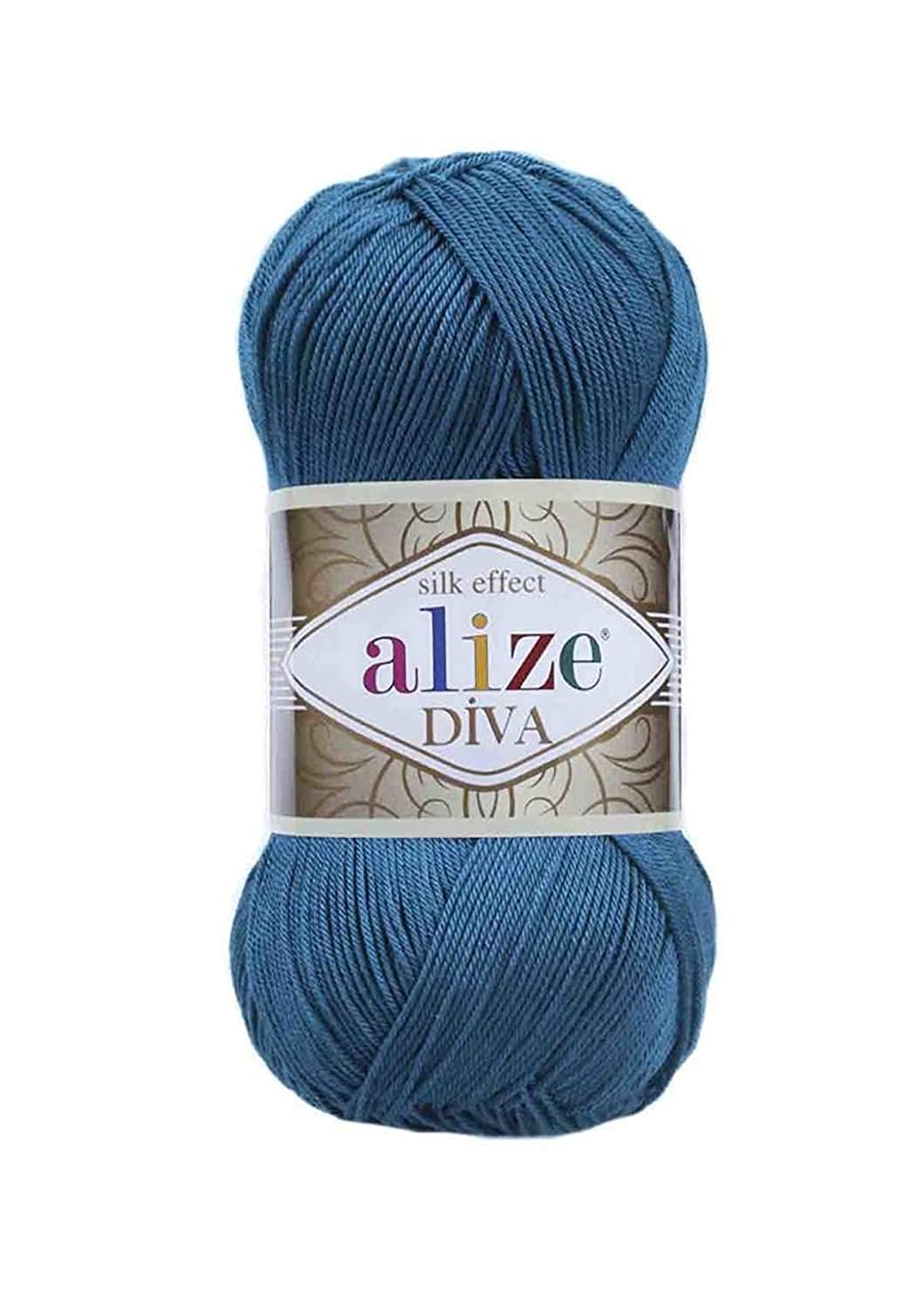 Alize Mykonos Diva Hand Knitting Yarn Collections (Blue)