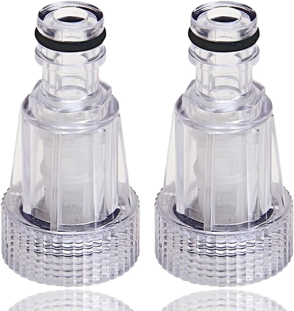 fashion mania Pressure cleaning gun adapter, 2, cleaning water filter, 3/4 inch garden hose connector, high pressure cleaning hose faucet connector