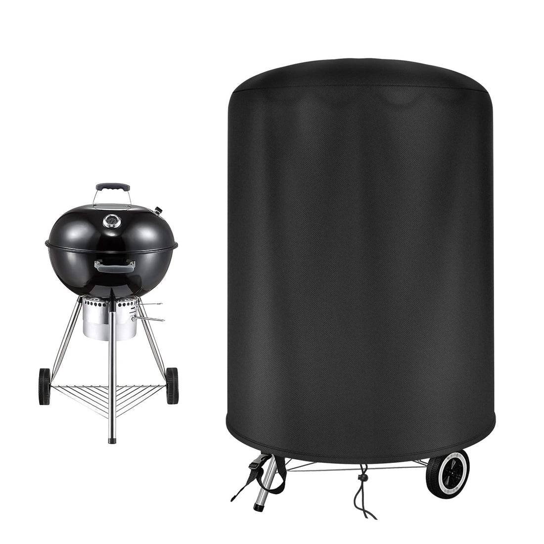 Weber Kettle Barbecue 47 cm Cover, 500D Oxford Waterproof Windproof Grill Cover (Diameter 58 x 68 cm)