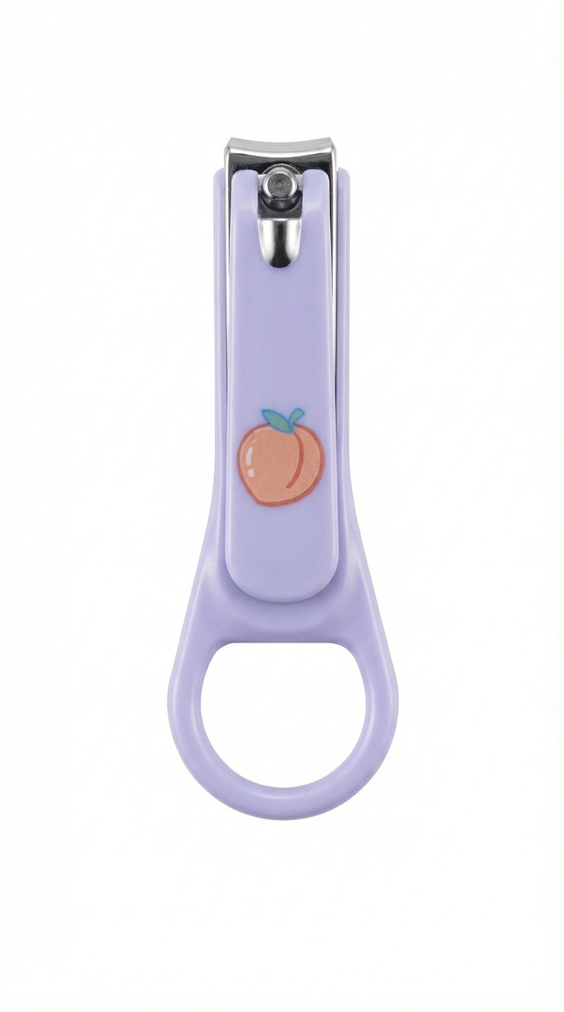 Nopatia Cute Cartoon Baby Nail Clipper - Safe and Comfortable Care Tool - Easy Control Geometric Handle for Precision Trimming Newborn and Infant Nails (Lavender)