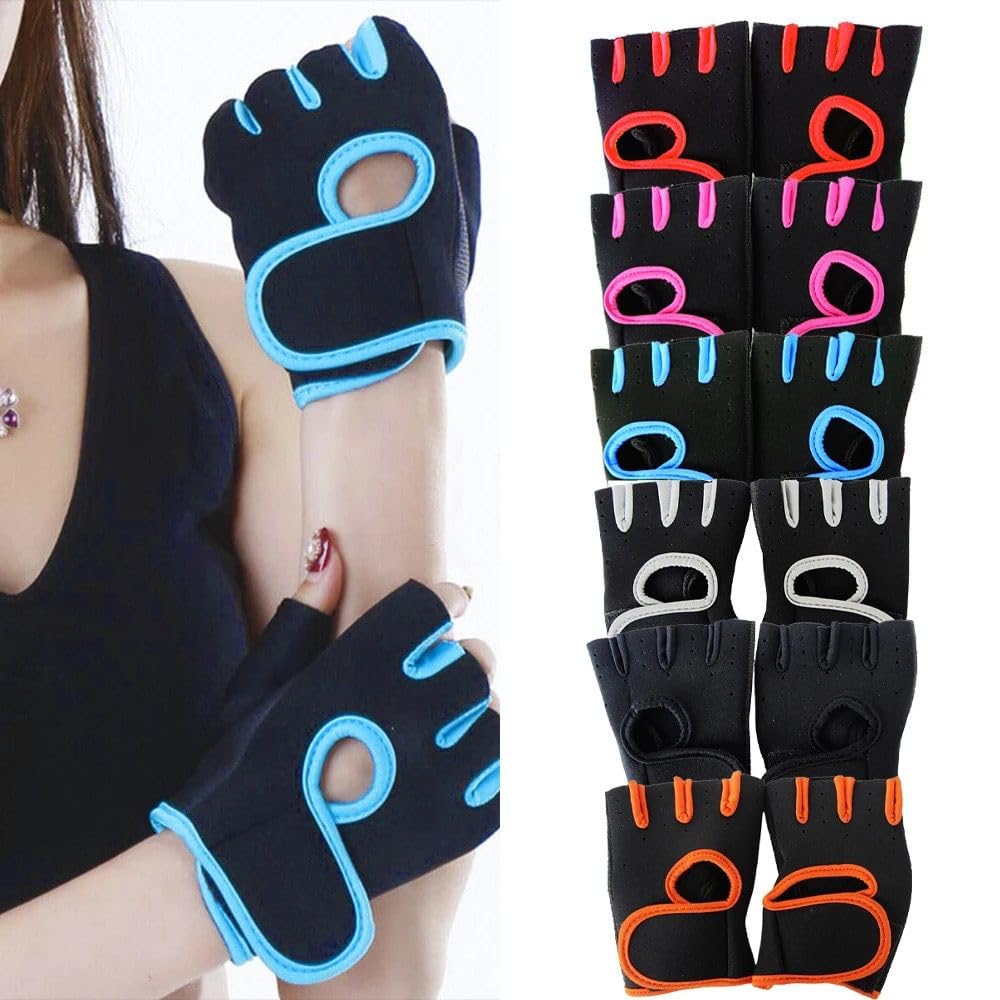 Workout Gloves - Weight Lifting Gloves for Men and Women, Breathable Half Finger Workout Gloves for Weight Training, Pull Up, Gym Fitness, Workout (One Size)