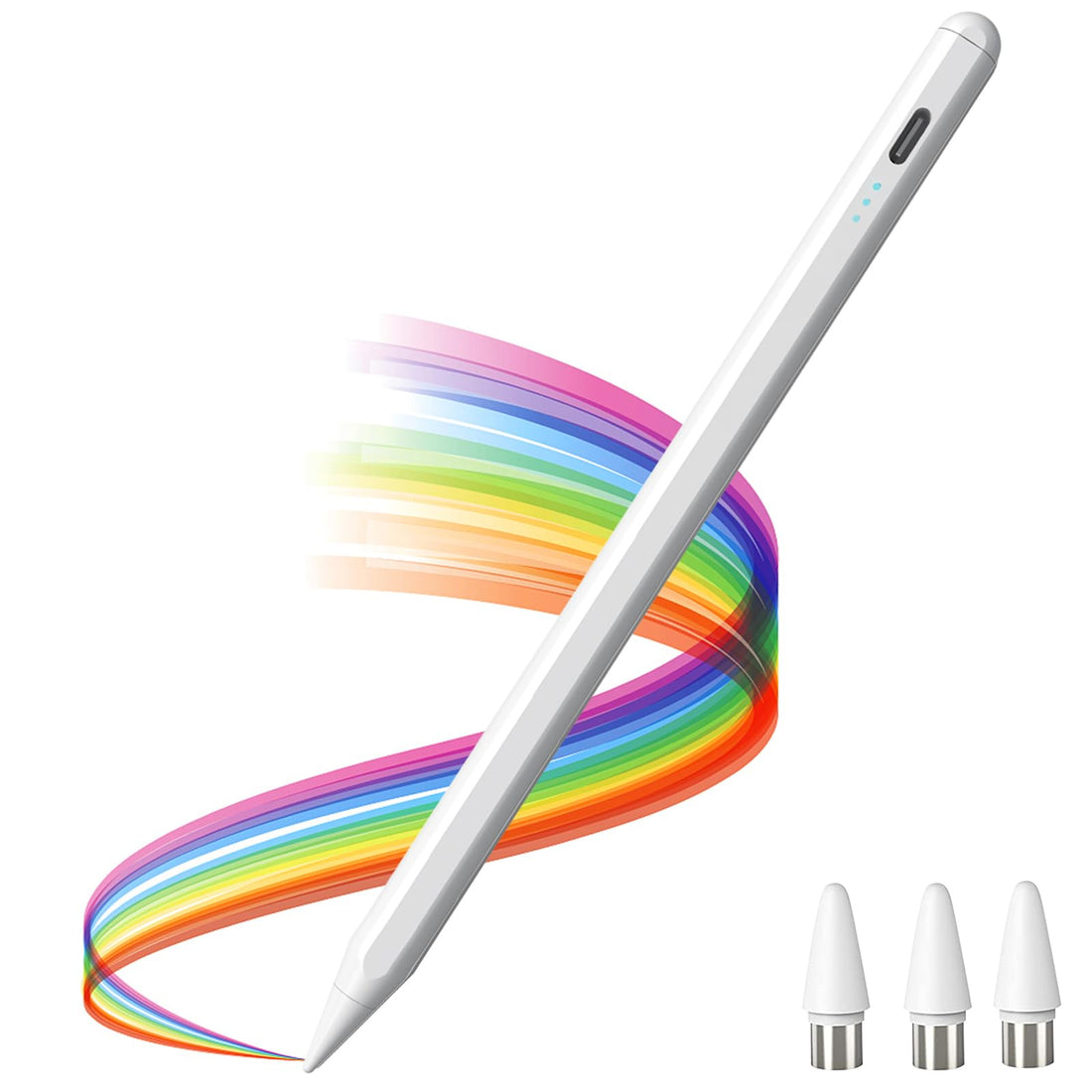 Molicar High Precision Tablet Pen Compatible with Samsung Lenovo Xiaomi Huawei Android Honor Redmi Apple iPad Pro/Air/Mini/iPhone Touch Screen Phone 1.5 mm Superfine Stylus Pen, Magnetic Stylus Pens