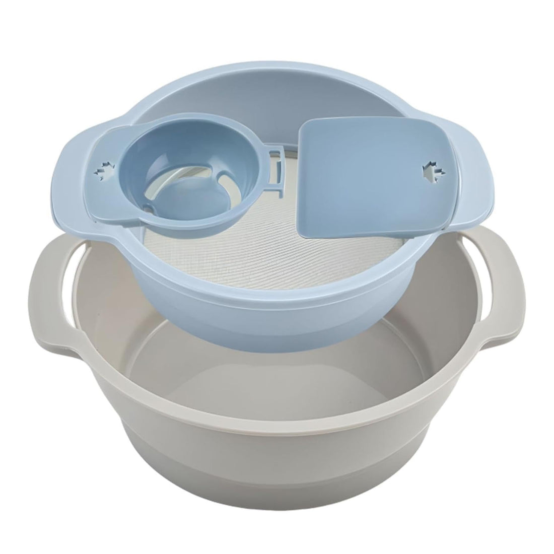 ALMEKAQUZ Pollen Sieve Set,Stackable Pollen Screen Flour Sieve Set,Flower Dry Sifter with Mesh and Bottom Harvest Bin for Kitchen Baking Pollen Collecting(4Pcs)