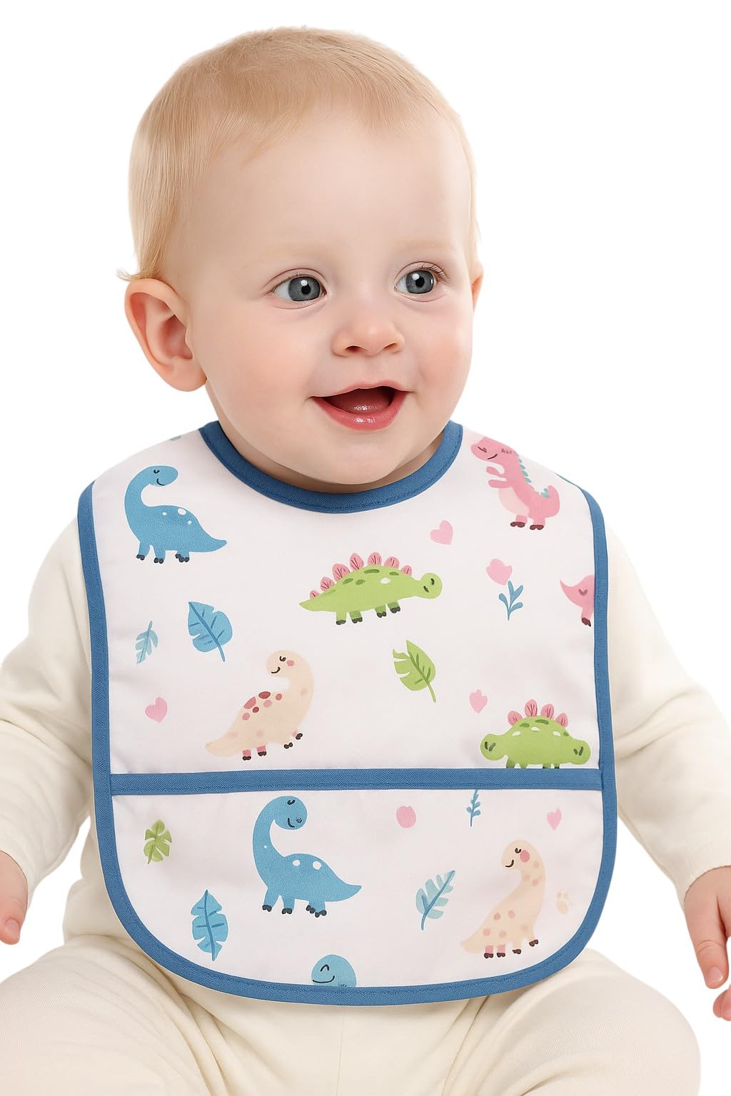 Fantastic-Kids-Toys Baby Cloth Feeding Bib for Newborn and Infant, Cartoon Design, Light and Easy to Clean - BPA Free, Practical for Daily Feeding - Code 2001
