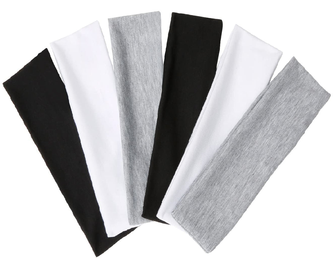 TERSE Hair Bands for Women's Hair Thin Cloth Headbands for Women Soft Stretchy Head Bands Solid Hair Hands