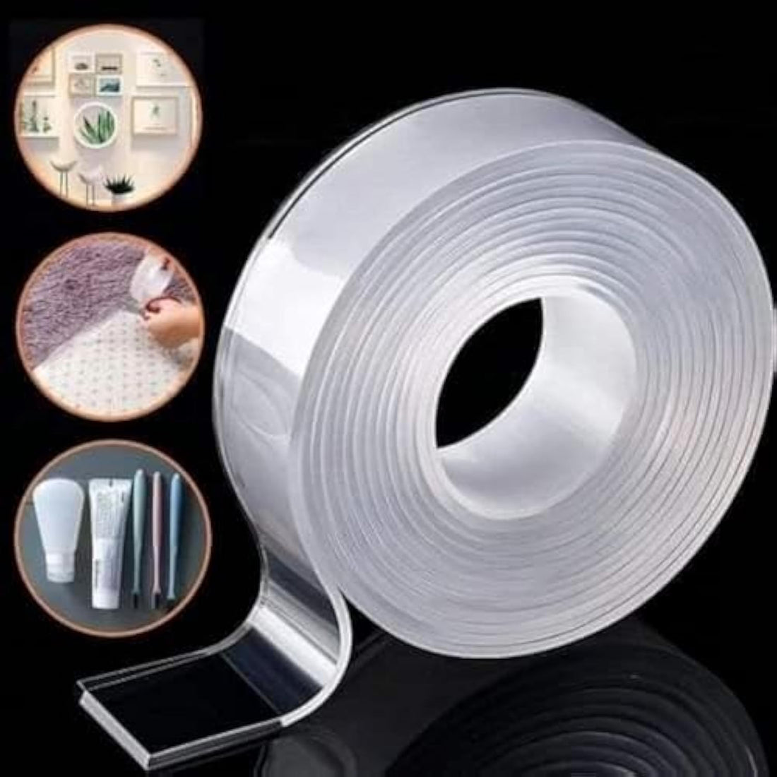 Double face washable adhesive 3 meters (Assorted Colors)