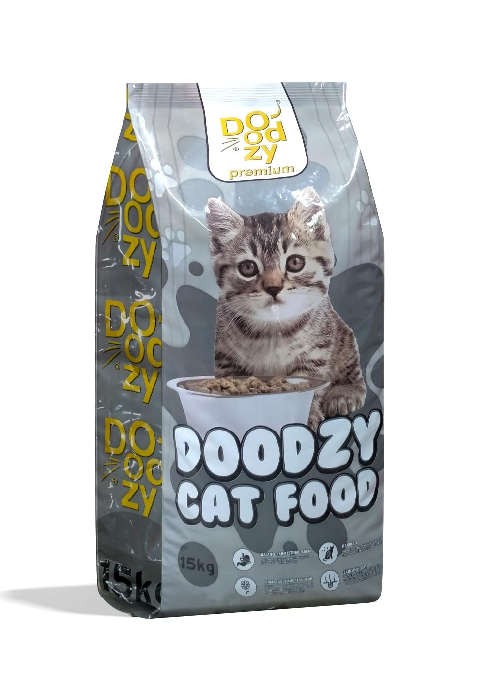 Dry Food Doodzy Premium for Cats | 30% Protein, 10.5% Fat | With Chicken, Salmon Oil & Taurine | Supports Healthy Skin & Coat, Joints, Immunity & Digestion | 15kg