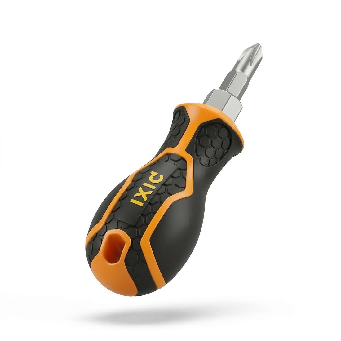 Short Double Head Screwdriver (Cross & Usual) for Tight Spaces | Chrome Vanadium Blade with Magnetized Head | Ergonomic Anti-Slip Handle