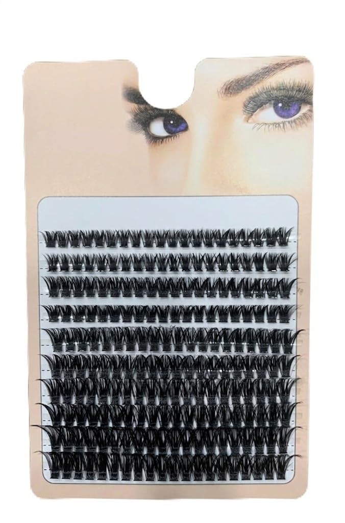 LAHES 240PCS - Extensions Individual Lash Volume 6D mink - FREE EYELASHES - Natural Eyelashes (60D-MIX)