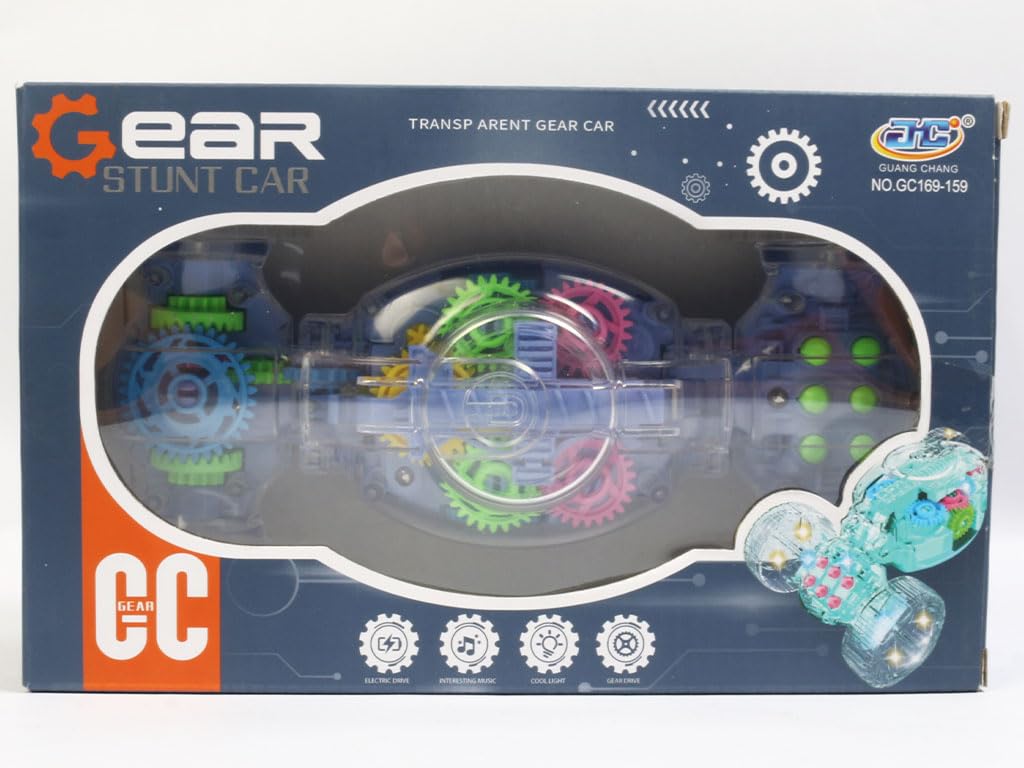 Transparent Baby Stroller with Gears and Fun Light – Interactive and Interesting Toy to Enhance Fun and Amusement (Purple)