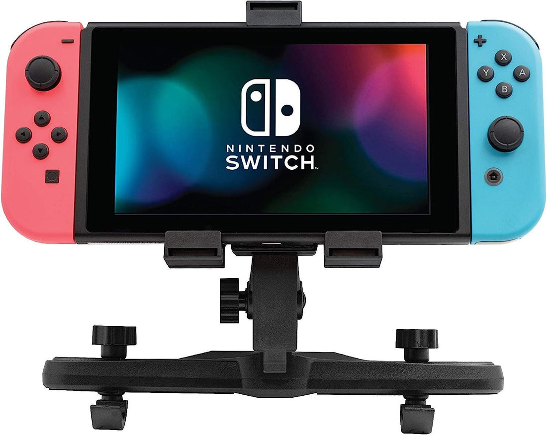 Seat Mount Car Headrest Holder for Nintendo Switch and Lite, Adjustable Angle, Universal Fit for 7 to 10 Inch Tablets and Smartphones – Secure Backseat Entertainment Mount