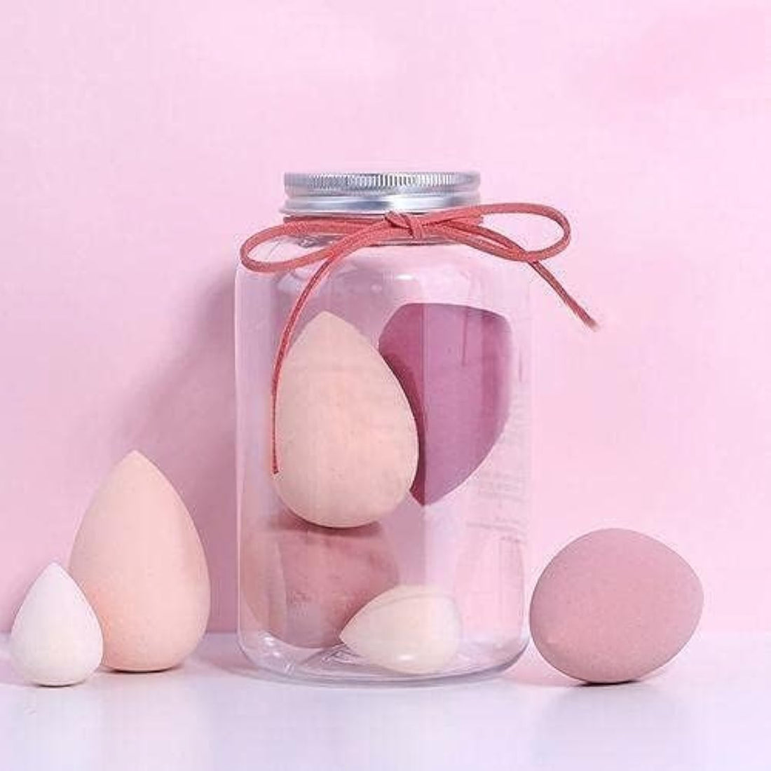 Generic Makeup Sponge Blending - 6 PCS Egg Shape, Polyurethane (PU) Material, Colorless, Transparent, Blending, Makeup Application
