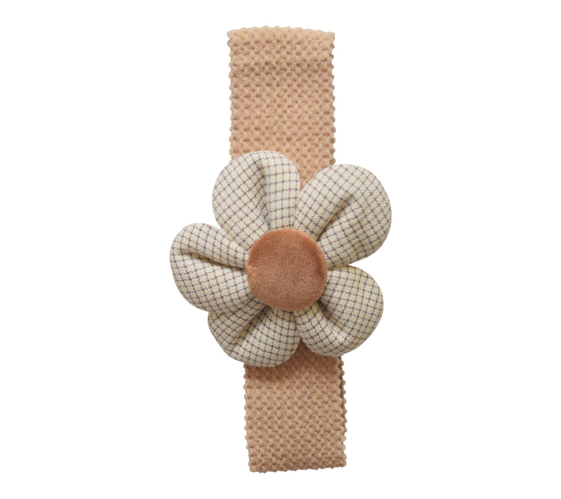 Daphne Girls' Rose Hairband - Beige