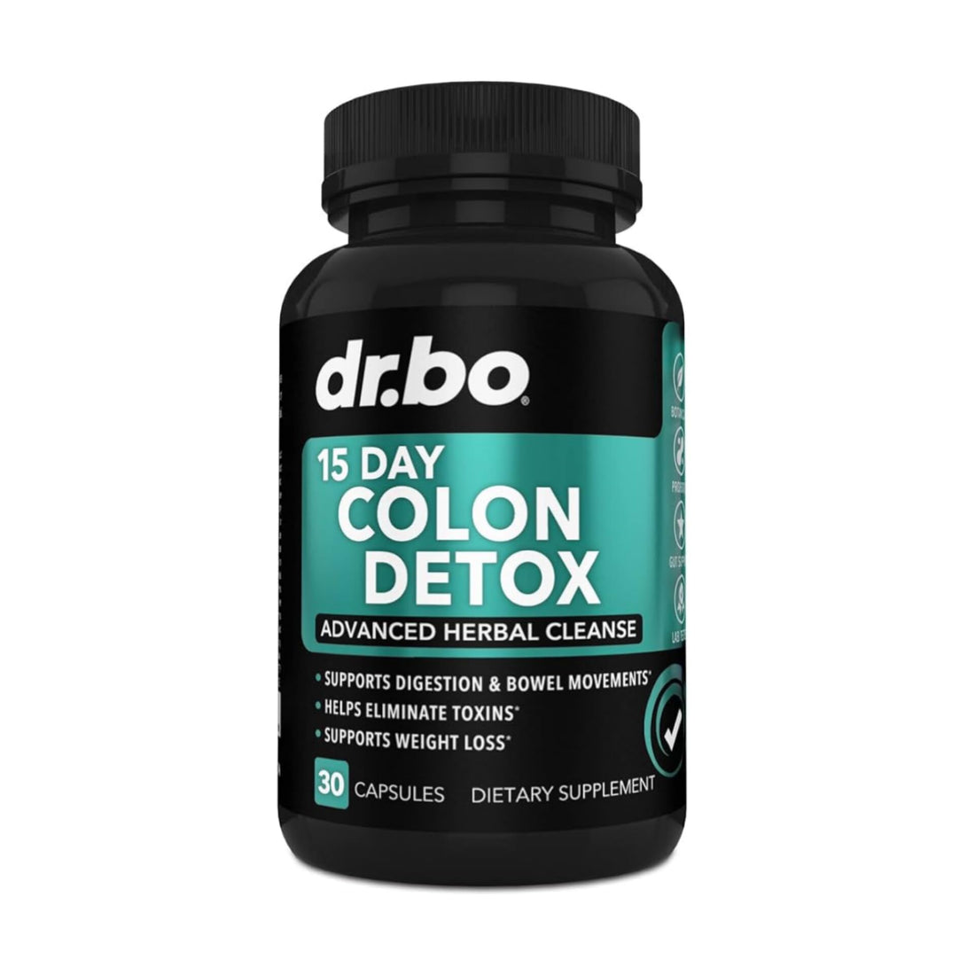 COLON DETOX | 30 CAPSULES | NATURAL BODY CLEANSE & DIGESTIVE SUPPORT | NON-GMO | GLUTEN FREE | HERBAL CLEANSE FORMULA FOR MEN & WOMEN