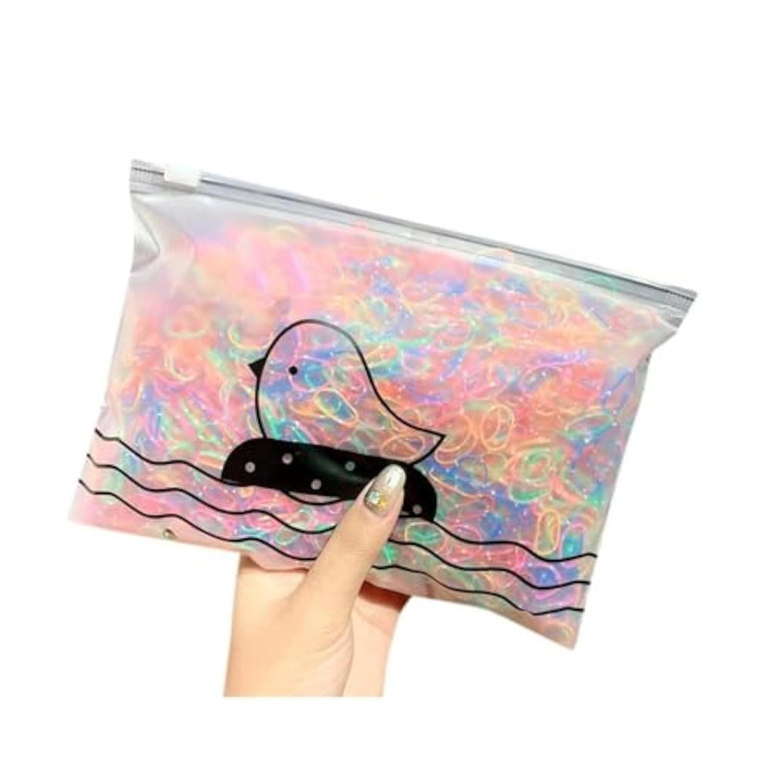 1000pcs Hair Ties, Rubber Hair Bands Colorful Disposable Hair Scrunchies Soft Elastic Headbands for Adults and Kids
