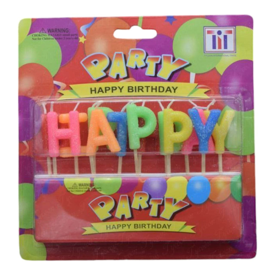 Wonka Happy Birthday Candles, Cake Topper,Party Set Of 11 (HAPPY)