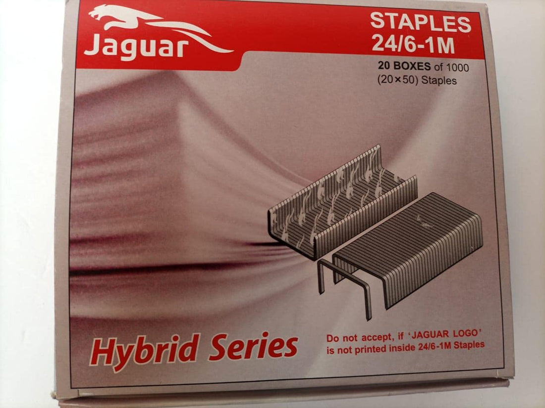 Jaguar 20 Boxes in 1000 Staples 24/6 Stapler