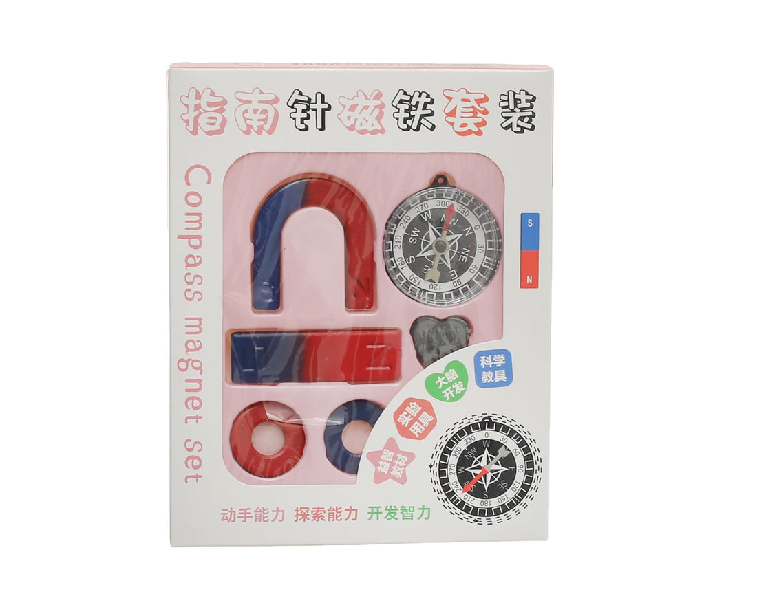 Elmaayergy CT-8017 TL-15 Scientific Experiment Kit for Activities Contains Megnatic Set With Compass, Made With Premium Material For Durability And Long-Lasting Use - Multi Colour