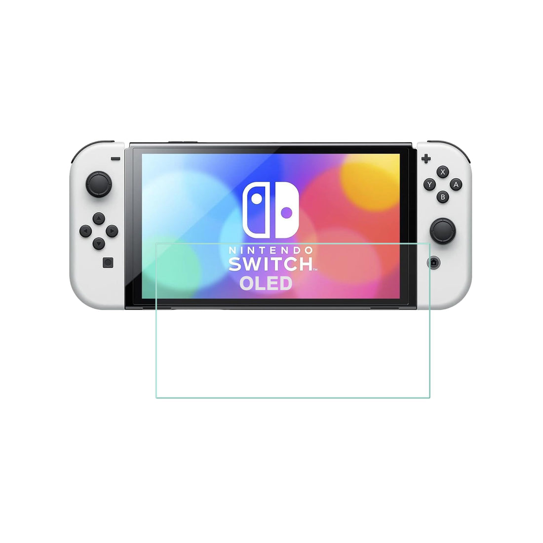 Screen Protector for Nintendo Switch OLED, 1 Piece Tempered Glass Designed for Nintendo Switch OLED, HD, 9H Hardness, 0.33mm, Anti Scratch, Bubble Free, Easy to Install