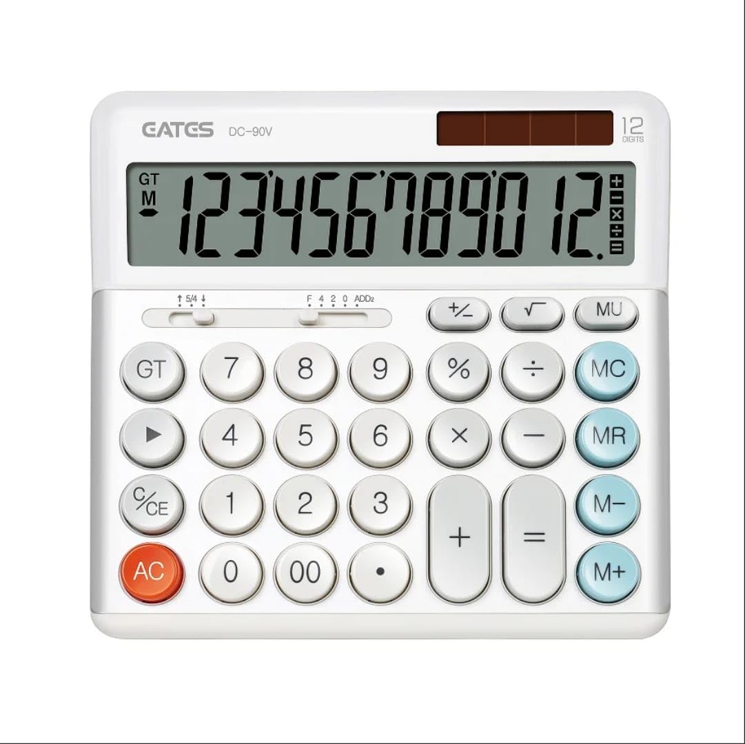 DC-90V 12 Digit Electronic Calculator with Large Display