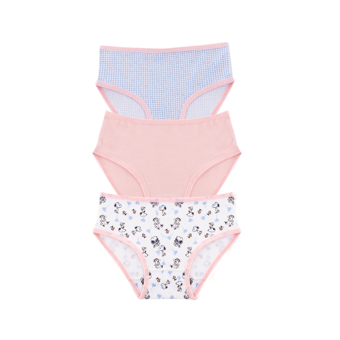Milk Pack of 3 Teeny Weeny Cotton Brief Panties Underwear for Girls