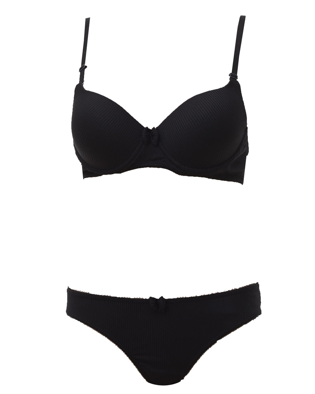 Luna LUN-7067 Underwear+Satin Bra*Cotton Lingerie Set For Women