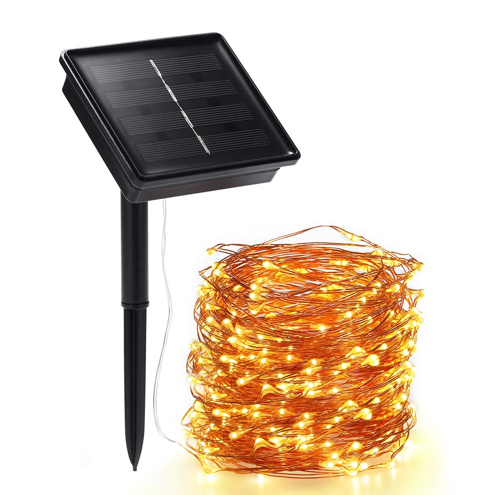 Lamp string Solar String Lights 72ft 100 LED Rope Light 8 Modes Warm White Lights for Party Garden Home Festival Decoratio