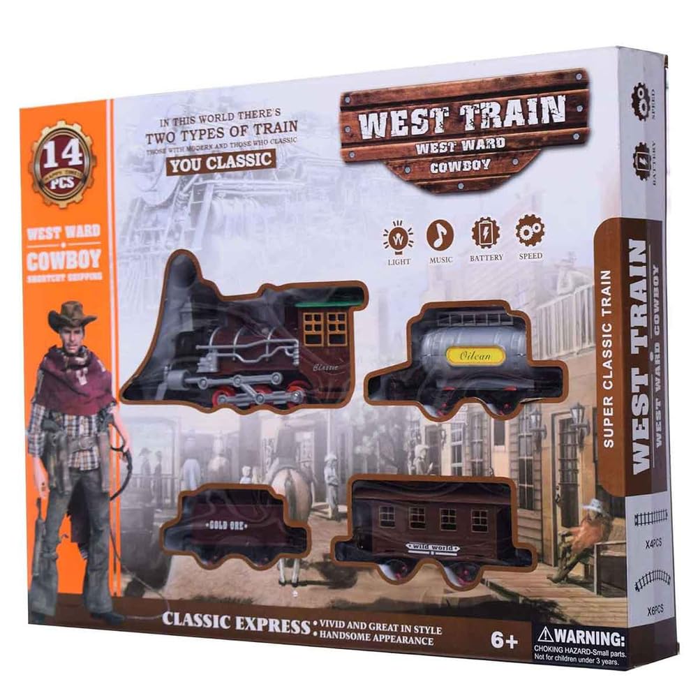 Dream Land Train contains 14 Pieces 817-2s Brown