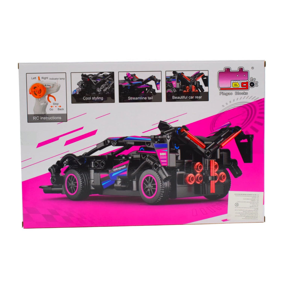 Come A Live Building Block RC Car, 1:20 Scale, 323 Pieces - Multicolor